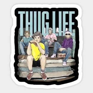 Thug Life Girls Watercolor Sticker